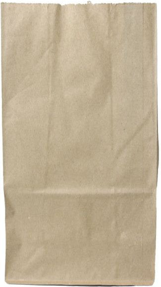 Rosenbloom - 9.75 x 6 x 16.5", 1/6 Brown Tall Paper Barrel Bag, 500 Per Bundle - 1159755000