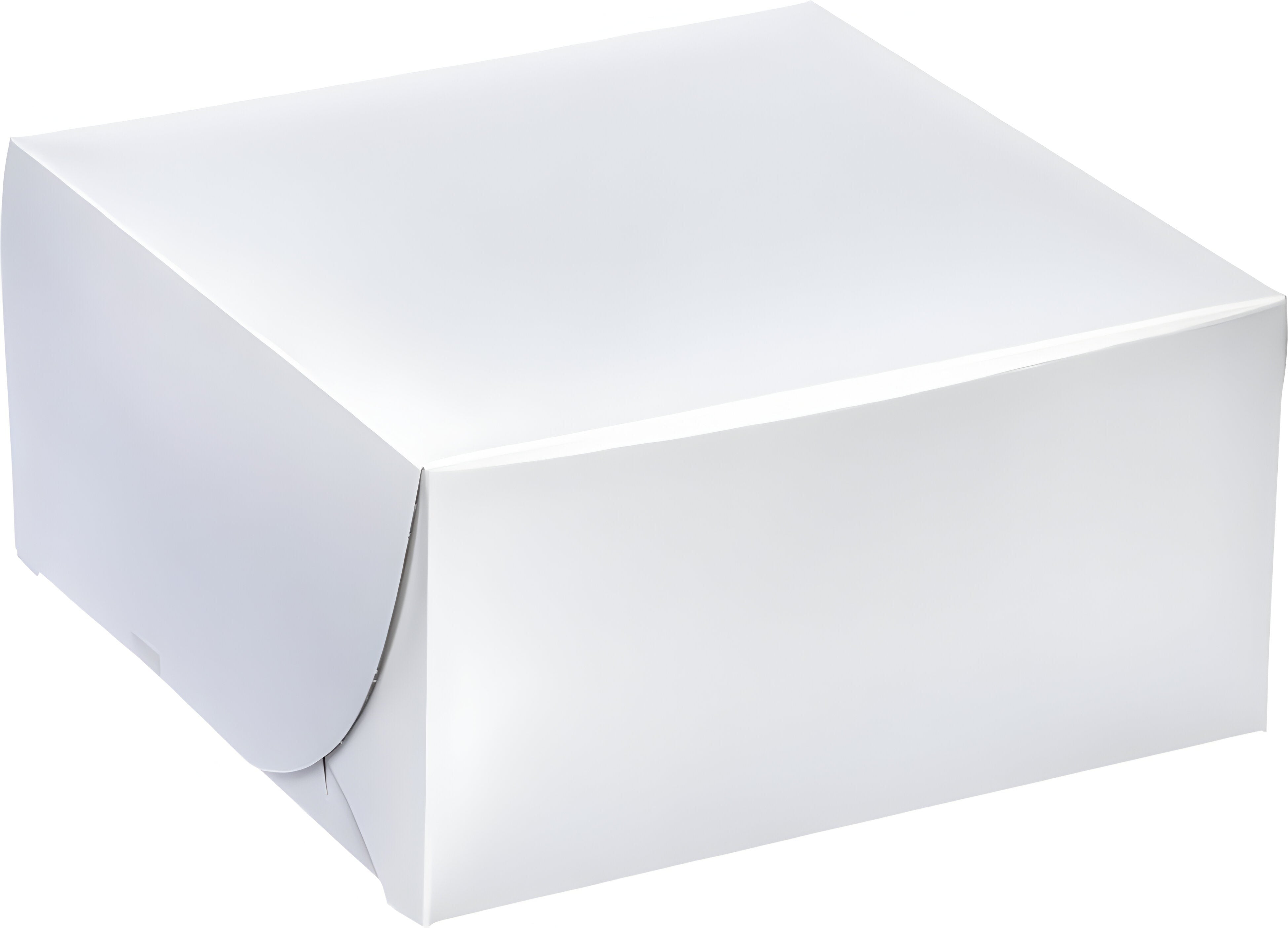 EB Box - 6.5" x 6.5" x 3.5" White Cake Boxes, 250/Bn - 100125