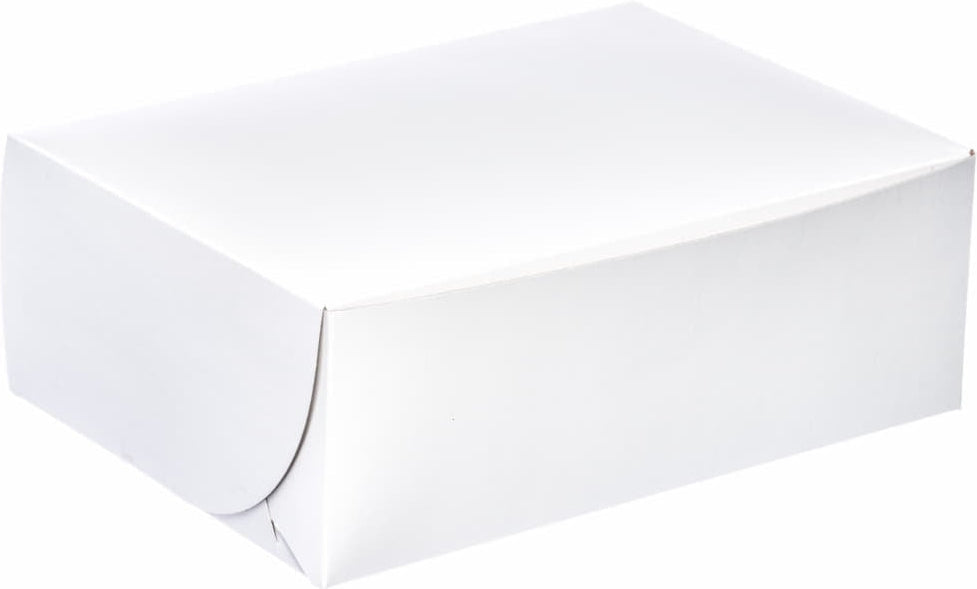 EB Box - 14" x 14" x 6" White Cake Boxes, 50/Bn - 100330