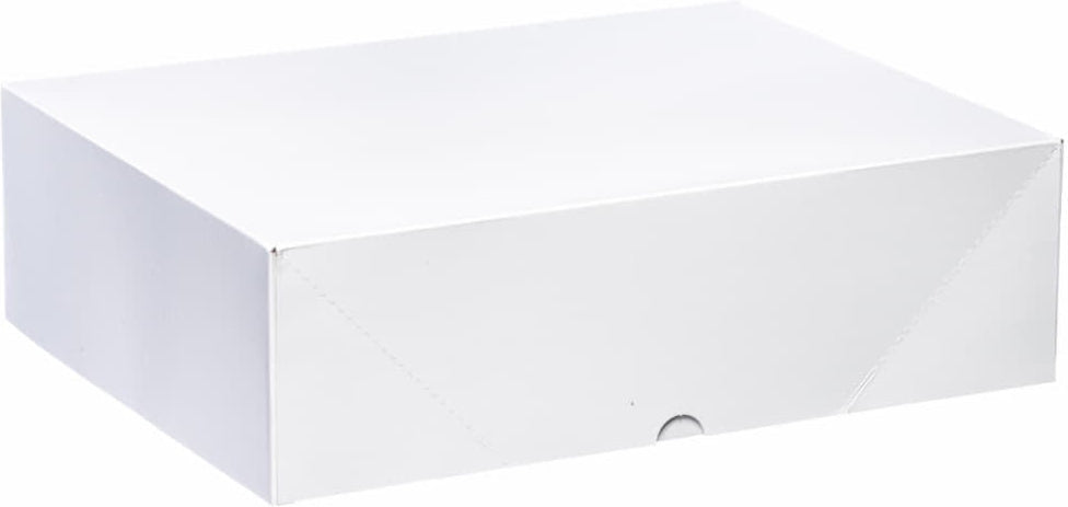 EB Box - 17" x 11" x 4" White Cake Boxes, 50/bn - 100350