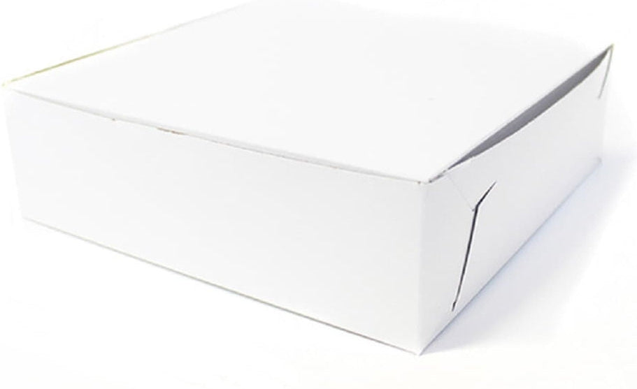 EB Box - 25.125" x 17.125" x 5" White Full Slab Cake Boxes, 25/bn - 100410