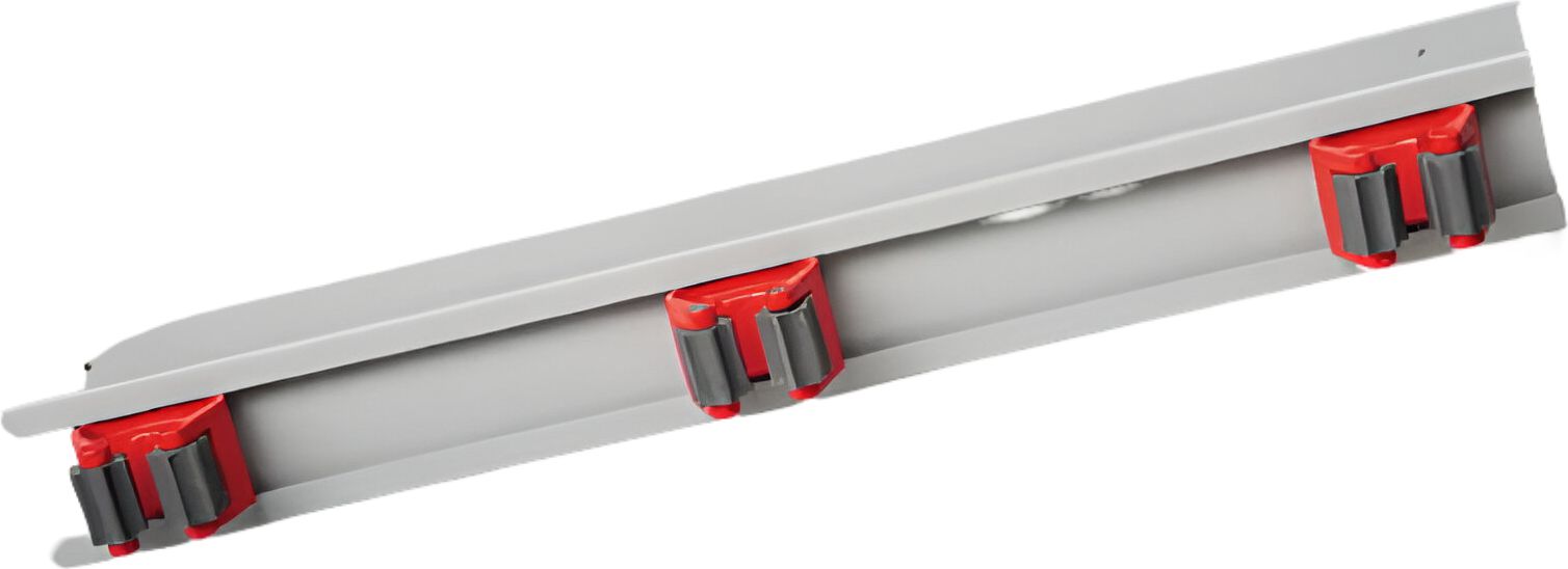 Marino - 18" Grey & Red 3 Clip Tool Holder Bracket Bar, 12/Cs - FHP131621