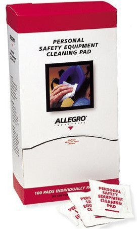 Allegro - 5" x 8" Alcohol Respirator Clean Wipes, 100/bx - 033-AL1001