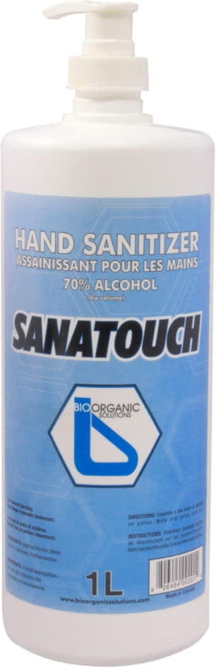Sanatouch - 1 Liter Hand Sanitizer, 12Bt/Cs - 215140