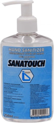 Sanatouch - 250 ml Hand Sanitizer, 12Bt/Cs - 215144