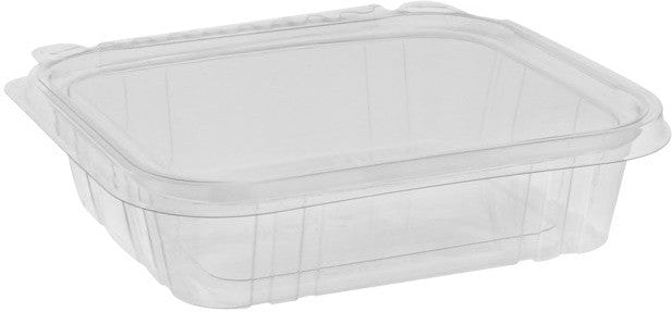 Pactiv Evergreen - 20 oz. Clear, Tamper Evident Recycled Plastic Hinged Deli Container, 234/cs - TEHL7X620