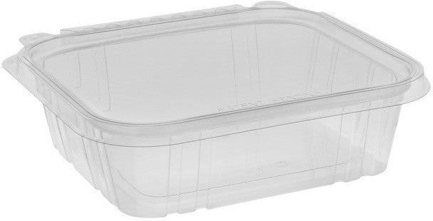 Pactiv Evergreen - 24 Oz Tamper Evident Recycled Plastic Hinged Deli Container, 231 Count - TEHL7X624