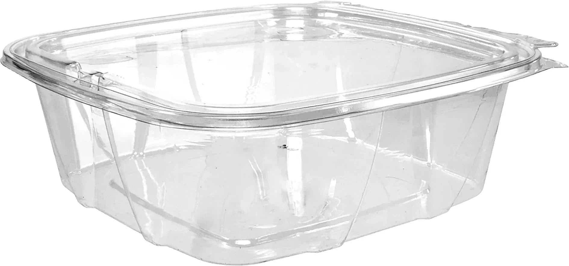 Dart Container - 48 Oz PET Plastic Tamper-Evident/Resistant Container with Clear Flat Lid - CH48DEF