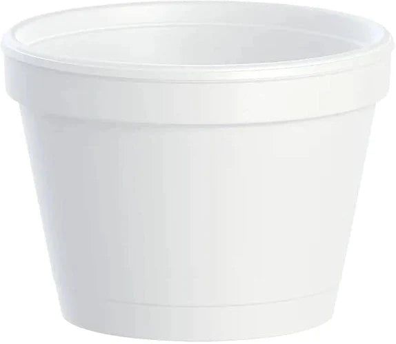Dart Container - 4 Oz EPS Foam White Container, 1000/Cs - 4J6