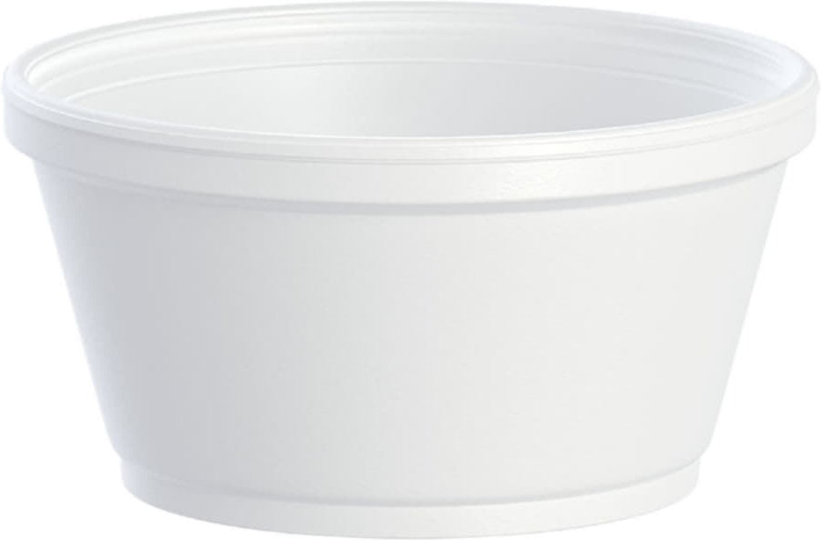 Dart Container - 8 Oz Squat Foam Containers, 1000/Cs - 8SJ20