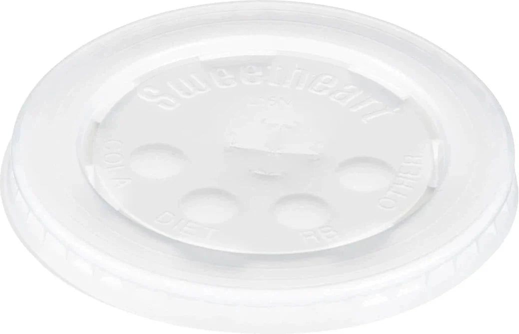 Dart Container - Translucent Plastic Lid with Straw Slot For DTM16K, 1000/cs - L24TN