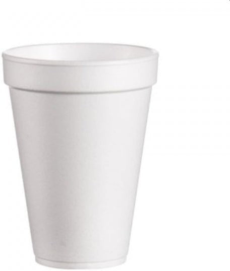 Dart Container - 8 Oz White Tall Foam Cups, 1000/cs - 9J8