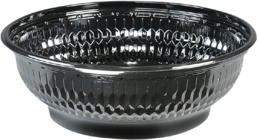 Dart Container - 16 Oz Highlights Black Salad Plastic Bowls, 500/cs - BRS16X-0004