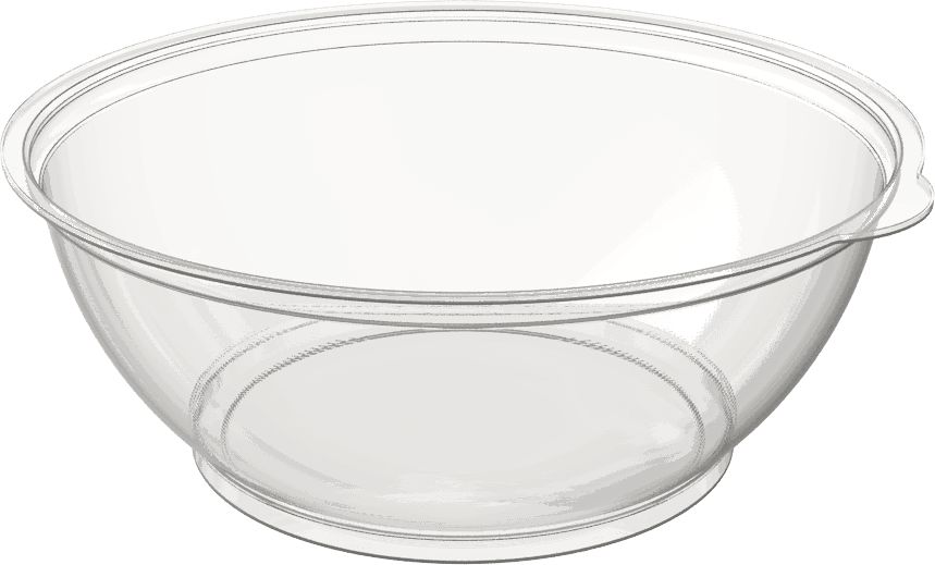 Tilton Plastic - 40 Oz PET Clear Plastic Bowl, 250/Cs - 1318