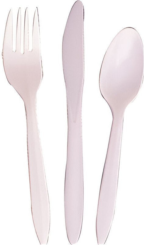 Dart Container - White Medium Weight Assorted Cutlery, 12 x 24/Cs - CMWC24-0007
