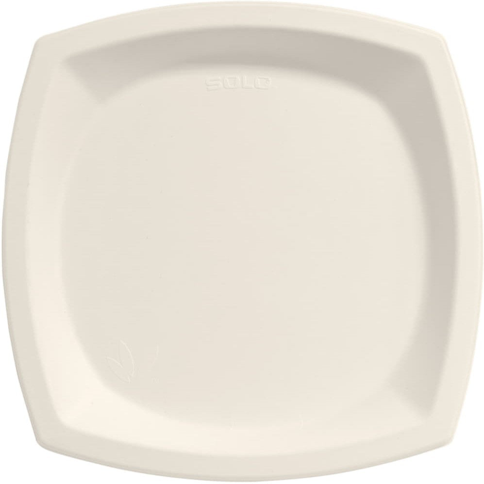 Dart Container - 10" Solo Bare Sugarcane Bagasse Paper Plates Ivory, 500/cs - 10PSC-2050