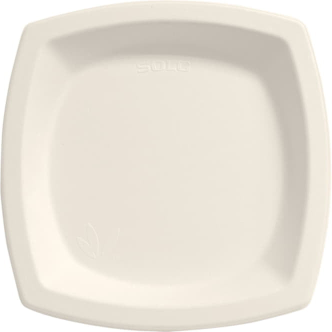 Dart Container - 6" Solo Bare Sugarcane Bagasse Paper Plates Ivory, 1000 Per Case - 6PSC-2050