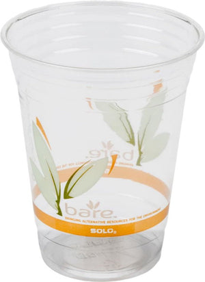 Dart Container - Solo Bare Eco-Forward RPET Ultra Clear Plastic Cups Leaf Design, 1000/cs - RTP16
