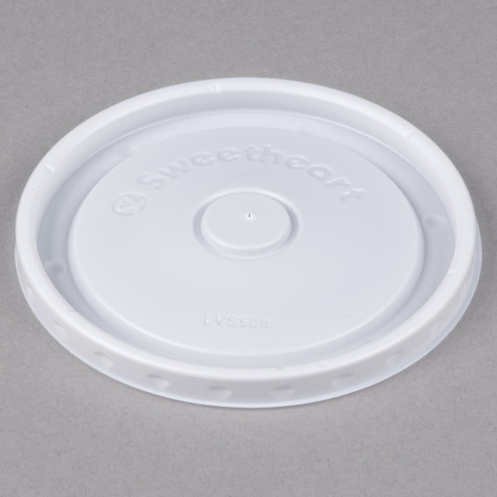 Dart Container - 6 Oz 8 Oz 10 Oz Vented Food Container Lid Paper Container Fits, 2000/cs - LVS508-0007