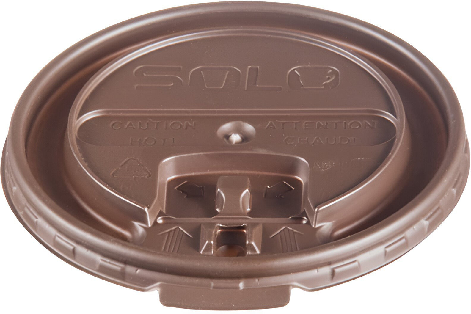 Dart Container - Brown Lift & Lock Travel Lid for Paper Hot Cups, 2000/cs - LH16B-00013