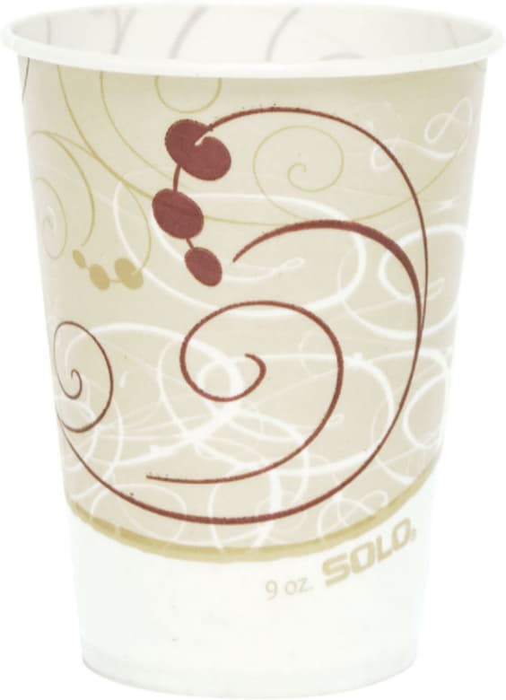 Dart Container - Solo Symphony Design 9 Oz Waxed Cold Paper Cups, 2000/cs - R9N-J8000