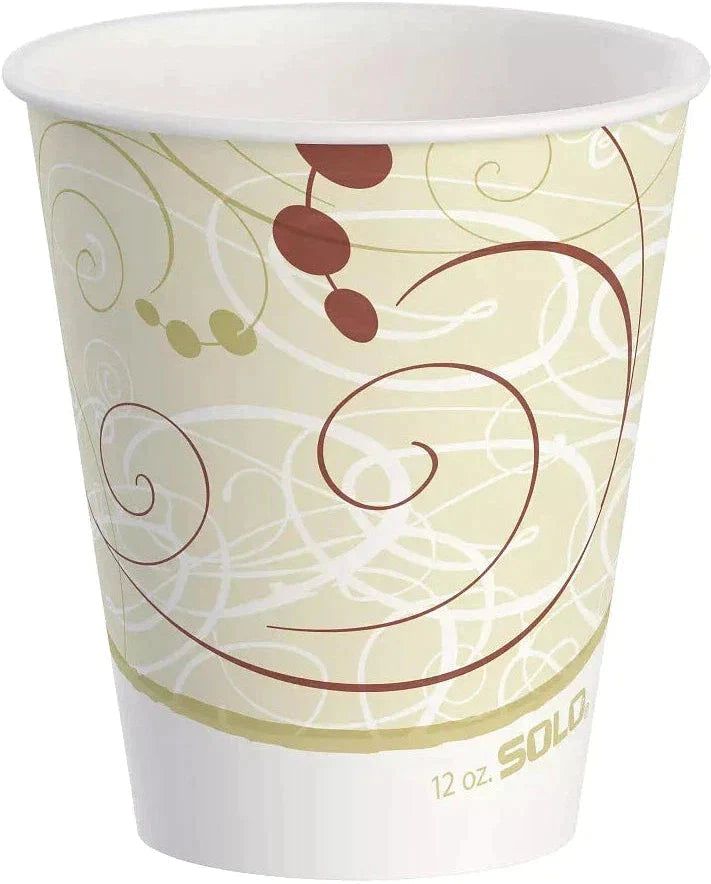 Dart Container - 24 Oz Solo Symphony Design Waxed Cold Paper Cups, 1000/Cs - RP24TP-J8000