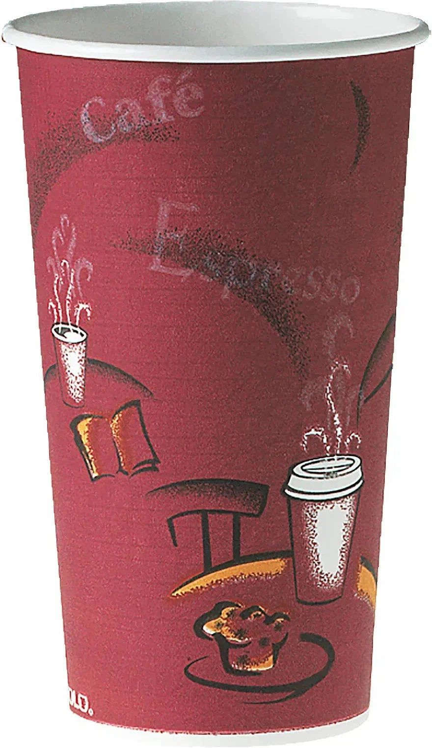 Dart Container - Solo Bistro 12 Oz Paper Hot Cups, 1000/Cs - 412SIN-0041