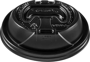 Dart Container - Optima Thermo Guard Black Plastic Reclosable Lid fits 12-24 Oz Coffee Cup, 1200/Cs - OPT1224TGB