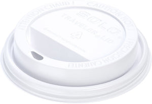 Dart Container - 10 Oz Solo Traveler Cappuccino White Dome Lids Fits - 24 oz Paper Hot Cups, 1000/cs - TLP316-0007