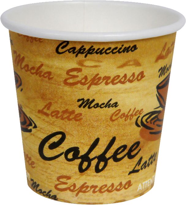 YesEco - 4 Oz Paper Coffee Hot Cup, 1000/Cs - HOT4CUP