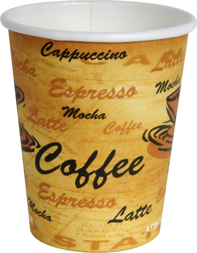 YesEco - 8 Oz Paper Coffee Hot Cup, 1000/Cs - HOT8CUP-L8