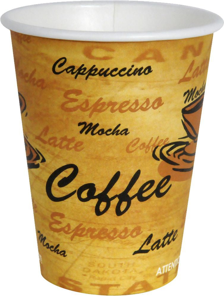 YesEco - 12 Oz Paper Hot Cup, 1000/Cs - HOT12CUP