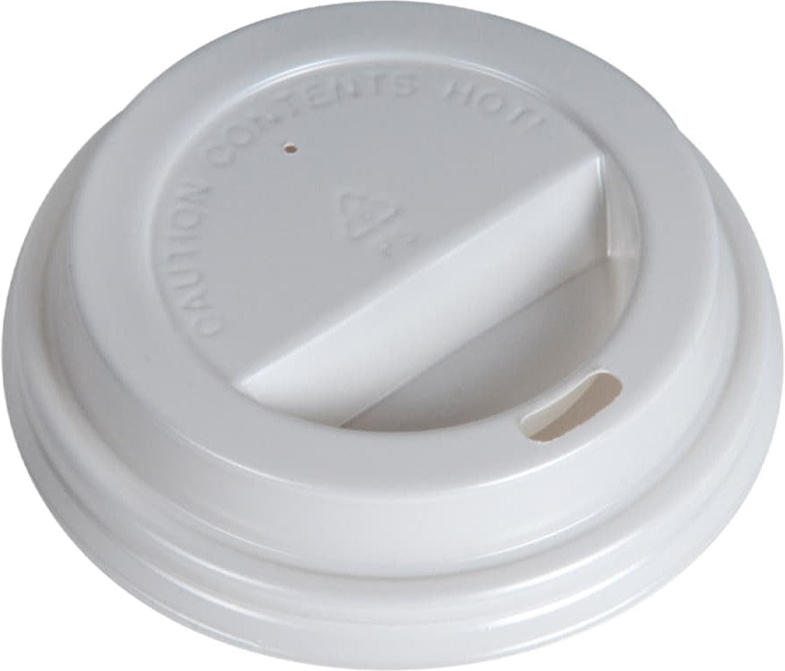 YesEco - 4 Oz White Dome Hot Lid, 2000/Cs - HOT4DOM-WHT