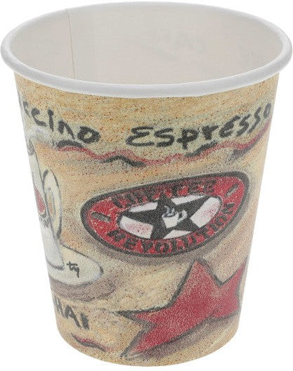 Pactiv Evergreen - 10 Oz Paper Coffee Revolution Design Hot Drink Cups, 1000/Cs - D10HCREV