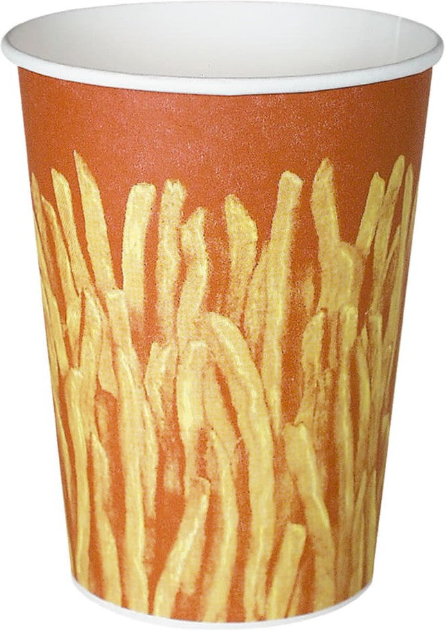 Dart Container - 32 Oz Solo Grease-Resistant French Fry Paper Cups, 500/cs - GRS32-00021