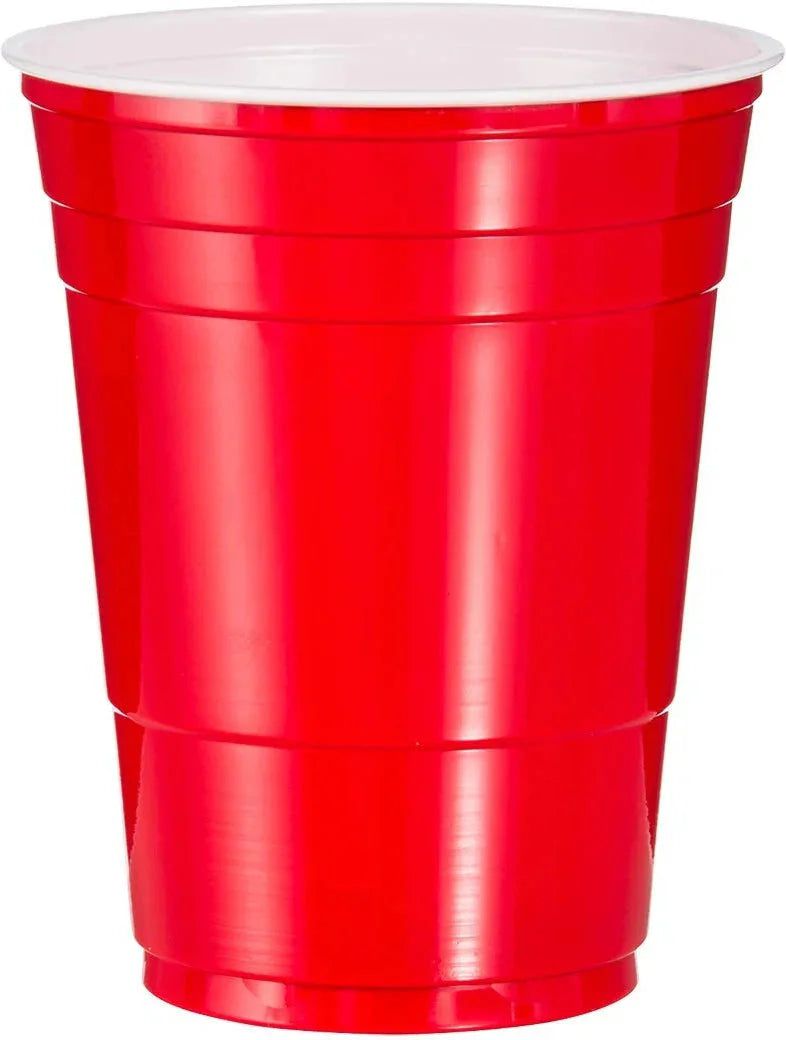Dart Container - 16 Oz HIPS Plastic Red Cold Cup, 1000/Cs - P16RLR