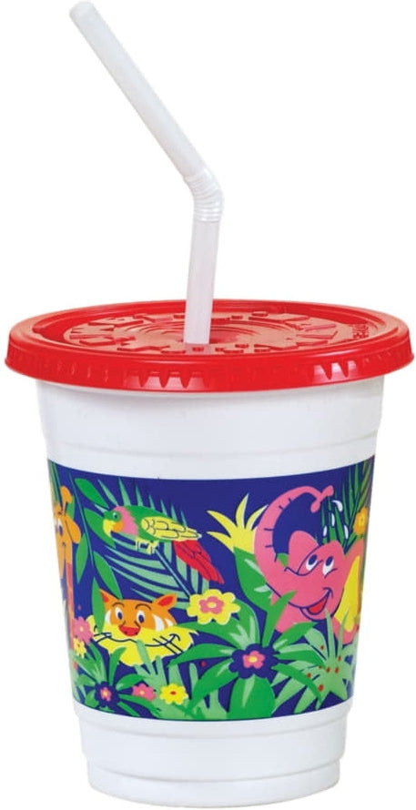 Dart Container - 12 Oz Kids Jungle Print Plastic Cups Combo, 250/Cs - CC12C-J5145