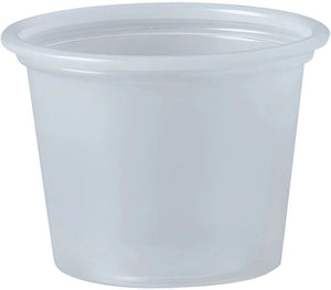 Dart Container - 3/4 Oz Solo Souffles Translucent Plastic Portion Cups, 250/Cs - P075-0100