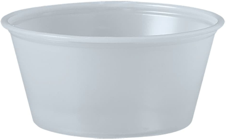 Dart Container - 3.25 Oz Solo Souffles Translucent Plastic Portion Cups, 250/Cs - P325N