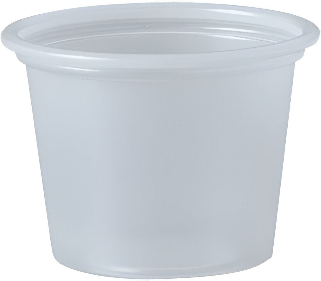 Dart Container - 1 Oz Solo Souffles Translucent Plastic Portion Cups, 250/Cs - P100N