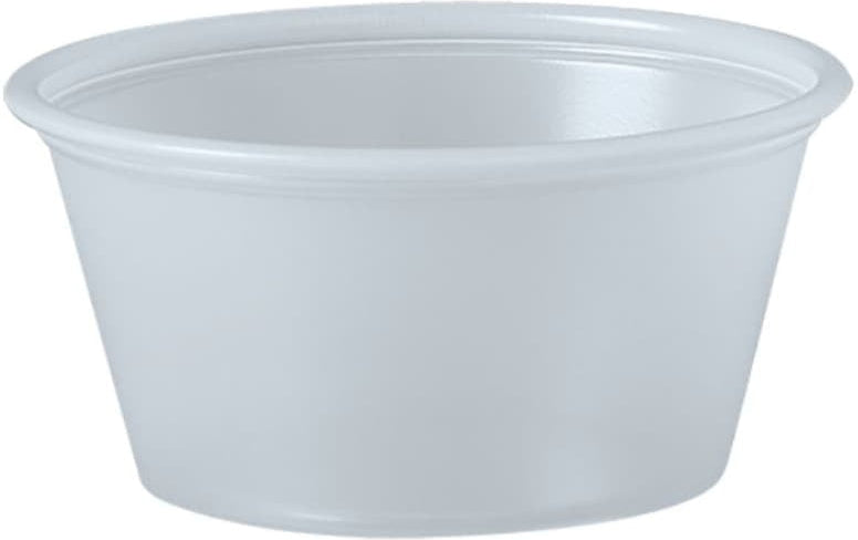 Dart Container - 2 Oz Solo Souffles Translucent Plastic Portion Cups, 250/Cs - P200N