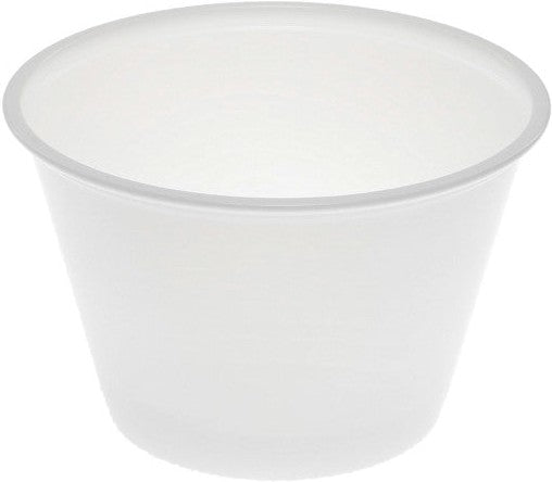 Pactiv Evergreen - 5.5 oz. Translucent, Plastic Portion Cup, 2500/cs - YS550A
