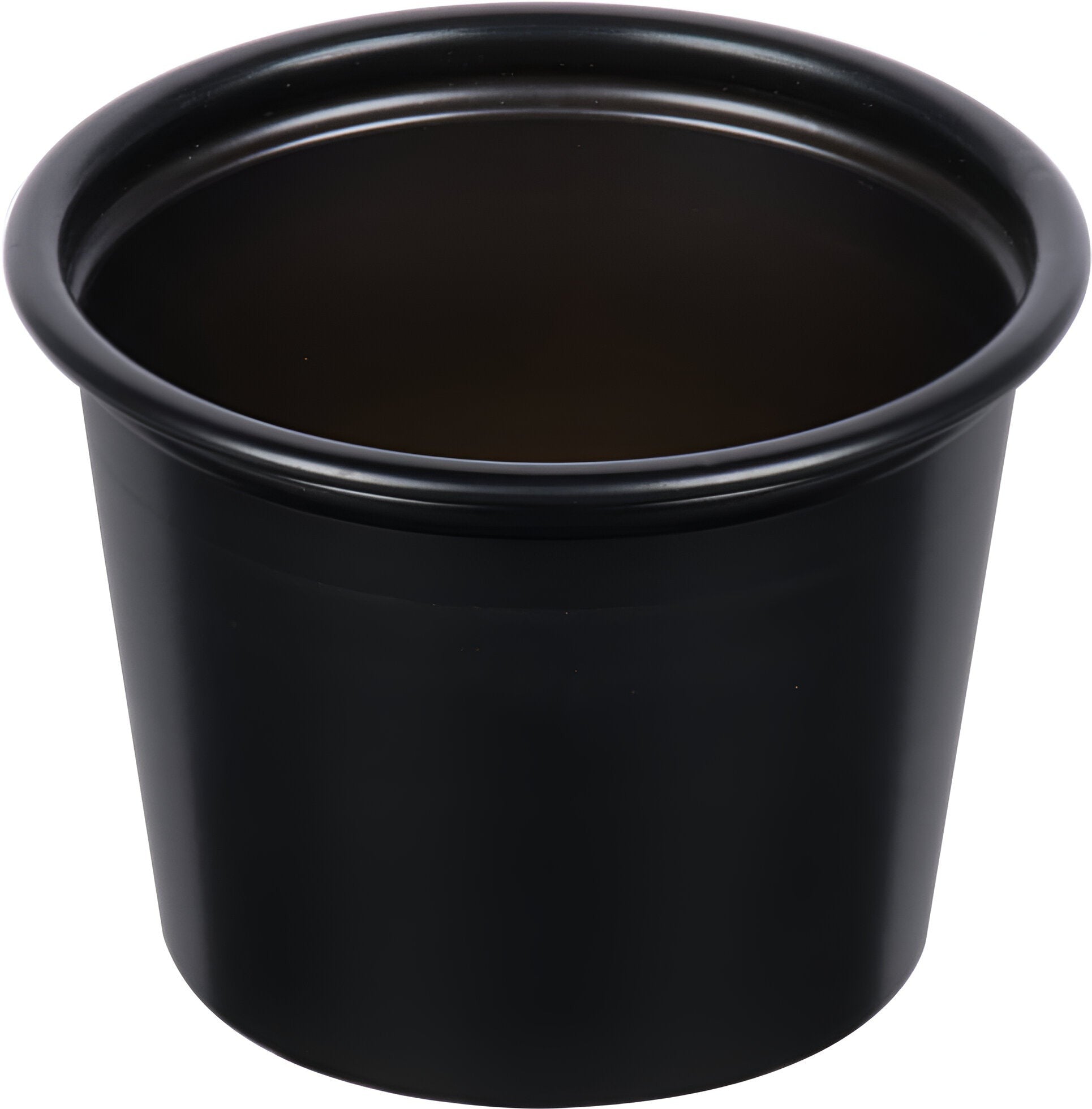 Dart Container - 1 Oz Solo Souffles Black Plastic Portion Cups, 250/Cs - P100BLK