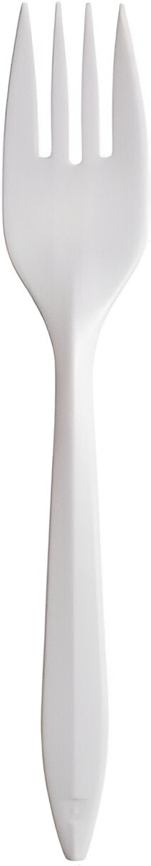 Dart Container - Medium Weight Style Setter White Cutlery Fork, 1000/Cs - MUWF-0007