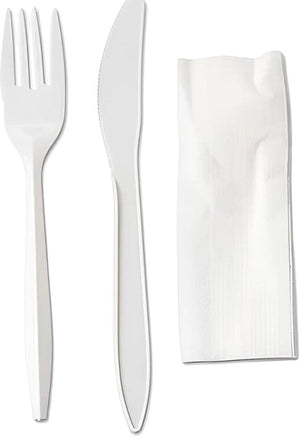 Sanfacon - 3 Pc Cutlery Kit Knife, Fork, Napkin, 1000/Cs - 830396