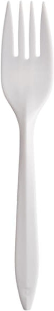 Dart Container - Style Setter White Fork Cutlery Medium Weight, 1000/Cs - F6BW
