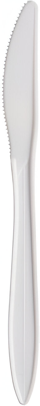 Dart Container - Style Setter White Medium Weight Plastic Knife, 1000/Cs - K6BW