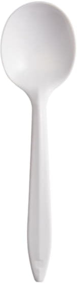 Dart Container - Style Setter White Soup Spoon Cutlery Medium Weight, 1000/Cs - SU6BW