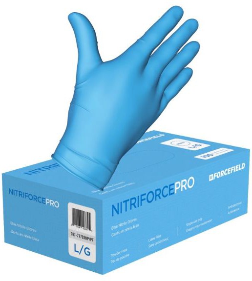 Forcefield - NitriForce Pro Medium Nitrile Disposable Glove - 007-77702NP/PF