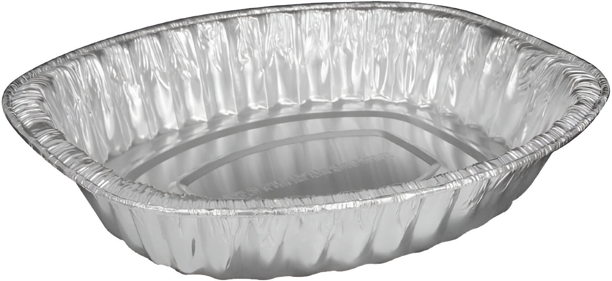 HFA - 13.88" x 11" Giant Oval Roaster Foil Containers, 100/Cs - 323-00-100
